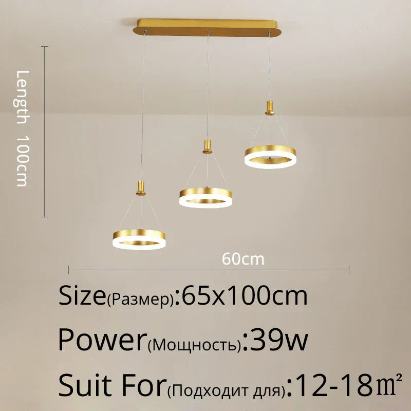 DecorBites™ LED Pendant Lights: Modern Black & White Acrylic Fixture with Remote Control