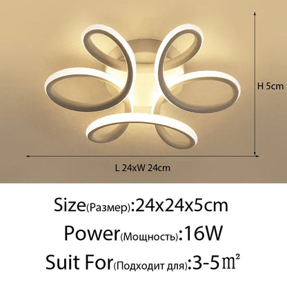 DecorBites™ LED Ceiling Light for Modern Indoor Lighting in Minimalist Style