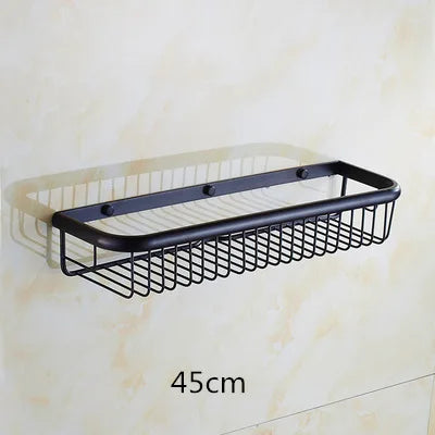 ™ Gold Brass Bathroom Shelf with Soap Holder 30cm/45cm