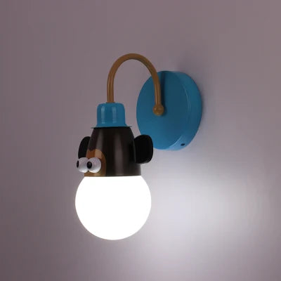 DecorBites™ Animal LED Ceiling Light: Monkey Zebra Giraffe Kids Lamp for Bedroom.