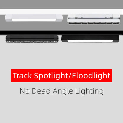 DecorBites™ LED Track Lamps: Modern 20/30W Ceiling Rail Floodlight for Living Room, Store Lighting