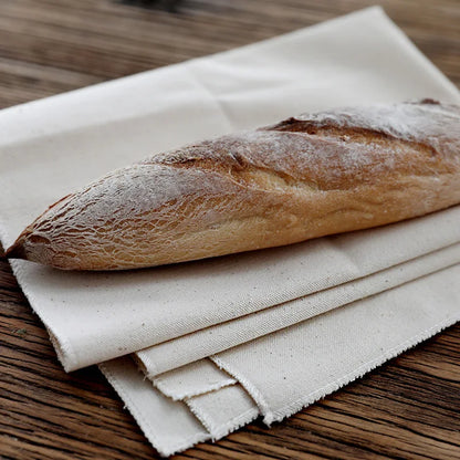 DecorBites™ Linen Flax Cloth Baking Mat Baguette Pan Kitchen Tool Set