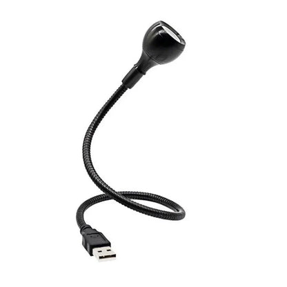 DecorBites™ LED Book Light Black Silver Clip-On Desk Lamp Flexible Reading Lamp