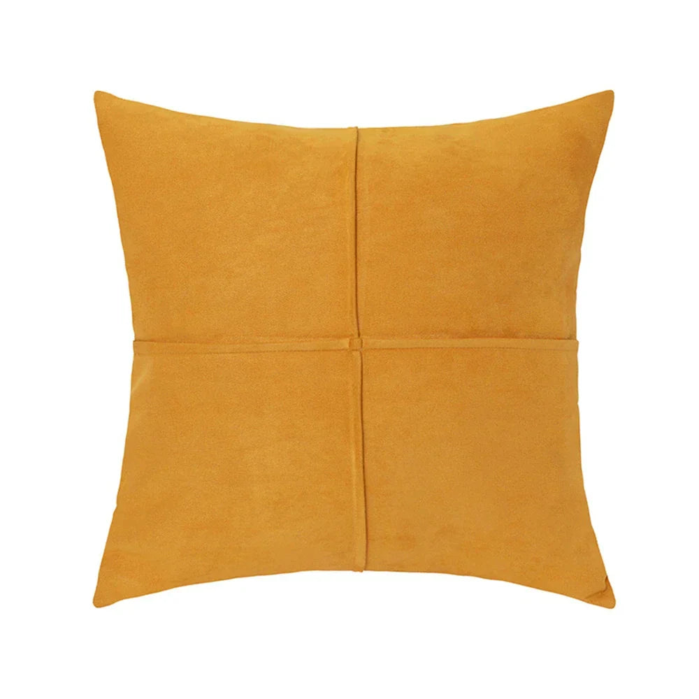 DecorBites™ Cross Faux Suede Throw Pillow Cover for Car Couch Sofa Bed Home Decor