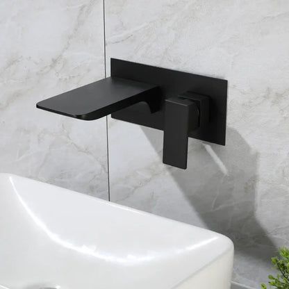 DecorBites™ Blanoir Solid Brass In-Wall Black and Brushed Gold Basin Faucet Mixer Tap