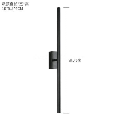 DecorBites™ Linear Metal Tubes LED Wall Light Gold for Modern Living Room & Bathroom Mirrors