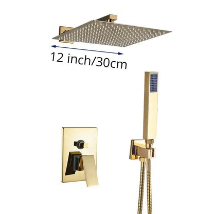 ™ Golden Rainfall Shower Faucet Set with Single Handle Brass Bath Mixers
