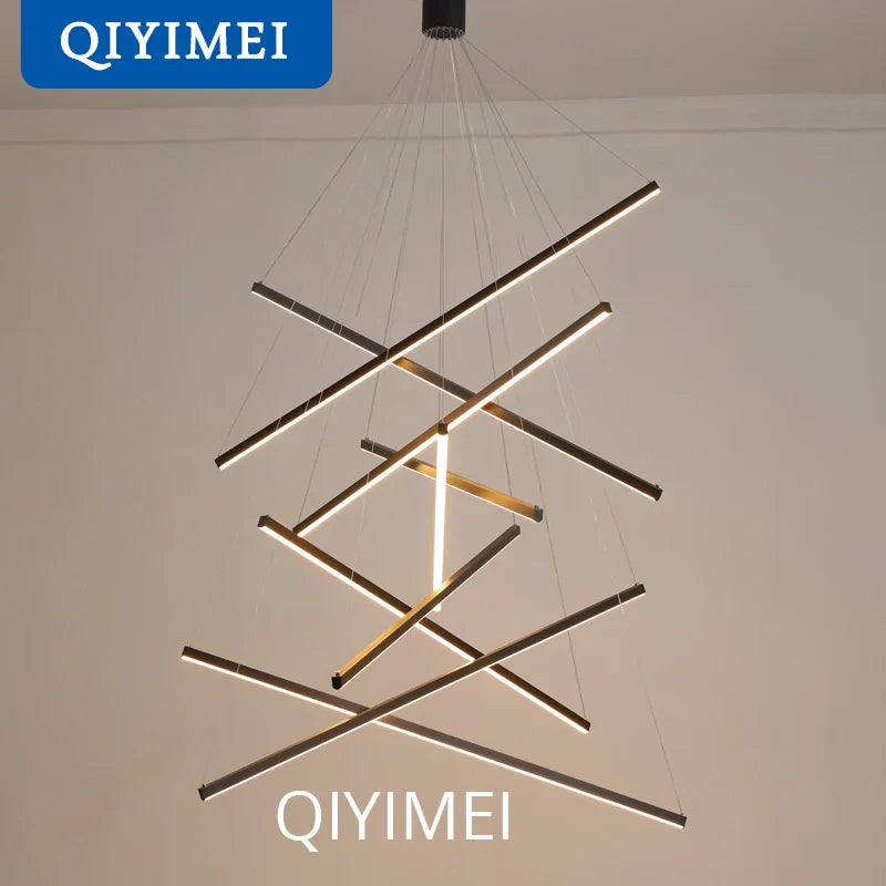 DecorBites™ LED Chandeliers for Stair Hall Living Dining Room Indoor Lighting Fixture