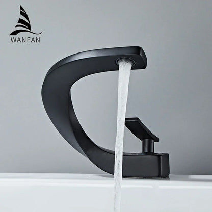 DecorBites™ Basin Faucet Modern Brass Mixer Tap for Elegant Bathroom, Single Handle