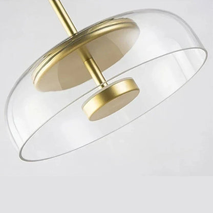 DecorBites™ LED Glass Bowl Pendant Light: Modern Nordic Home Decor Lighting for Dining Bedroom Kitchen Island