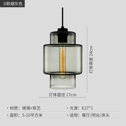 DecorBites™ Geometric Glass Pendant Light Collection: Modern Crystalline Pendant Series