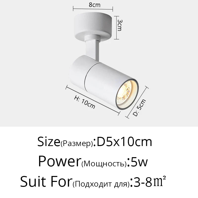 ™ LED Adjustable Angle Spotlight Ceiling Lights for Background Wall and Aisle