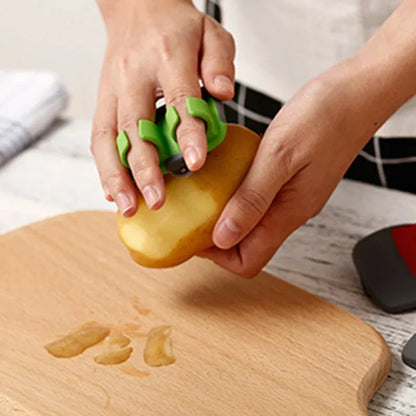 DecorBites™ Fruit Peeler Slicer Double Fingers Opener Cutter Stainless Blade Kitchen Gadget