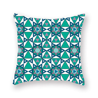 ™ Green Geometric Pillowcase - Nordic Classic Design for Home Decor and Comfort