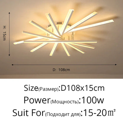 DecorBites™ LED Ceiling Chandelier Indoor Lighting Living Room Bedroom Hall Aisle Lustre Fixture