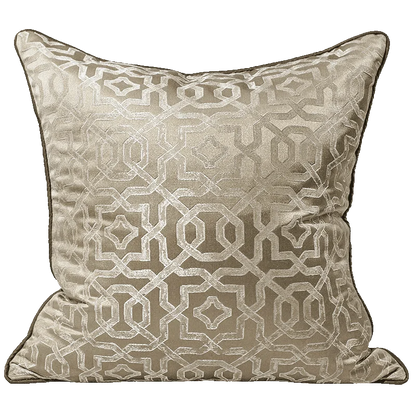 DecorBites™ Asian Landscape Painting Jacquard Square Pillow Cover 45x45cm