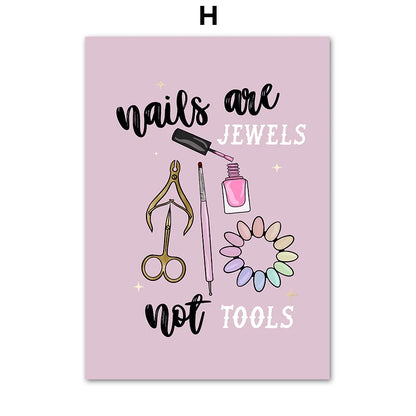 DecorBites™ Beauty Salon Wall Art Set