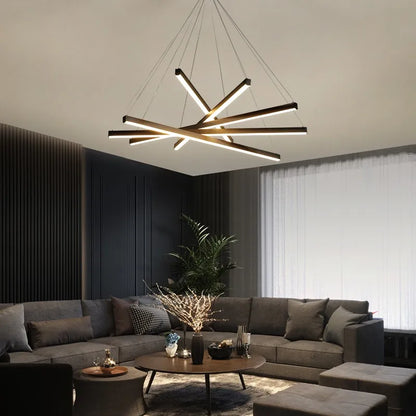 DecorBites™ LED Stair Chandelier: Modern, Simple, Villa Hall, Hotel Decor, Indoor Lighting