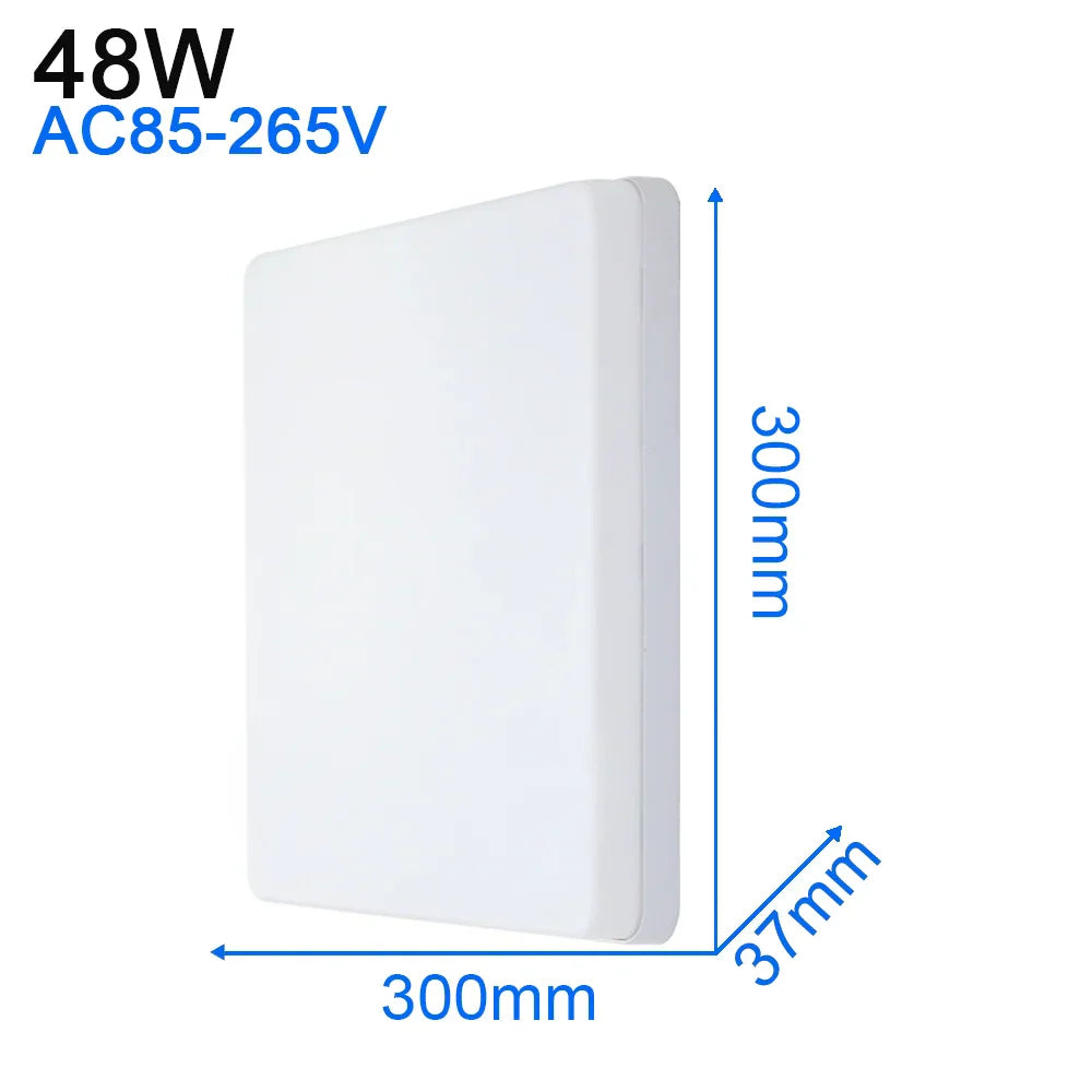 DecorBites™ LED Ceiling Light: Modern Ultra-thin Panel, 6-48W, Surface Mounted for Living Room