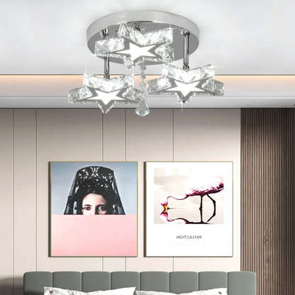 DecorBites™ Crystal Nordic LED Ceiling Chandelier for Modern Indoor Lighting