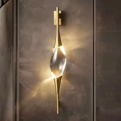 DecorBites™ Crystal Copper Wall Sconce for Dining Room, Living Room, and Bar