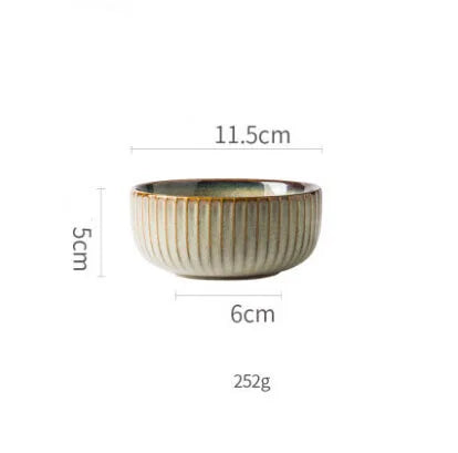 DecorBites™ Ceramic Dessert Plate - Round Solid Pattern - Household Tableware
