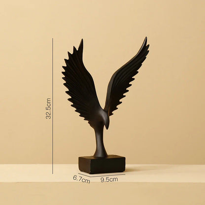 DecorBites™ Angel Wings Sculpture: Nordic Modern Abstract Resin Home Decor Artware