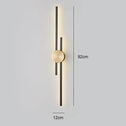 DecorBites™ Copper Wall Light for Bedroom, Living Room, TV Background - Minimalist Luxury Design