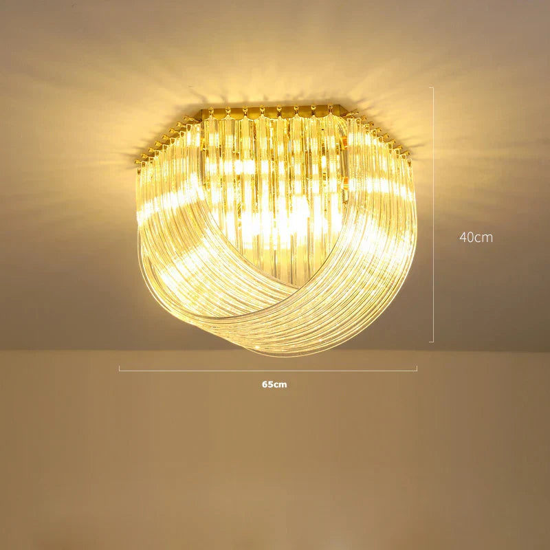 DecorBites™ LED Postmodern Gold Silver Chandelier Lighting for Foyer