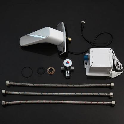 DecorBites™ Automatic Sensor Bathroom Faucet, Solid Brass, Water Saving, Touch-Free Electric Tap