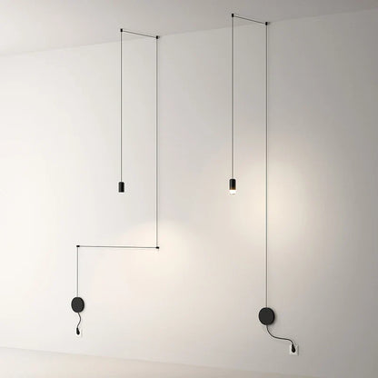 DecorBites™ Black Minimalist LED Wall Lamp for Bedroom and Living Room