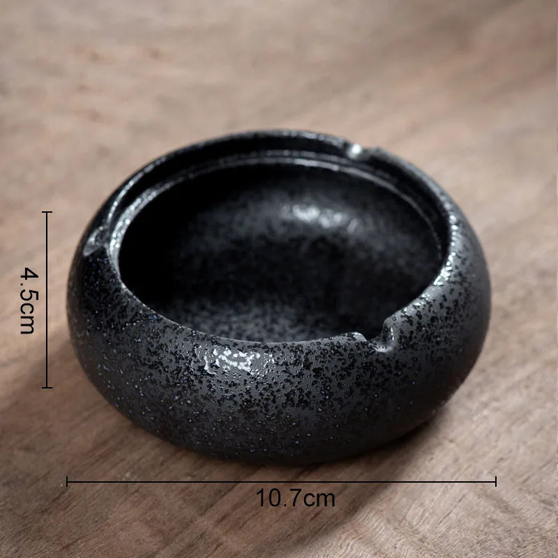 DecorBites™ Glazed Porcelain Ashtray: Stylish Desk Decoration & Gift for Boyfriend
