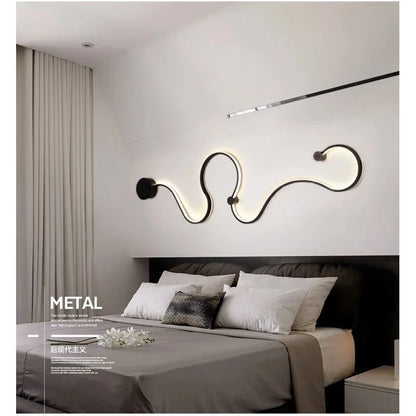 DecorBites™ Iron Body LED Wall Lamp for Bedroom, Living Room, Study - Modern Sconce Fixture