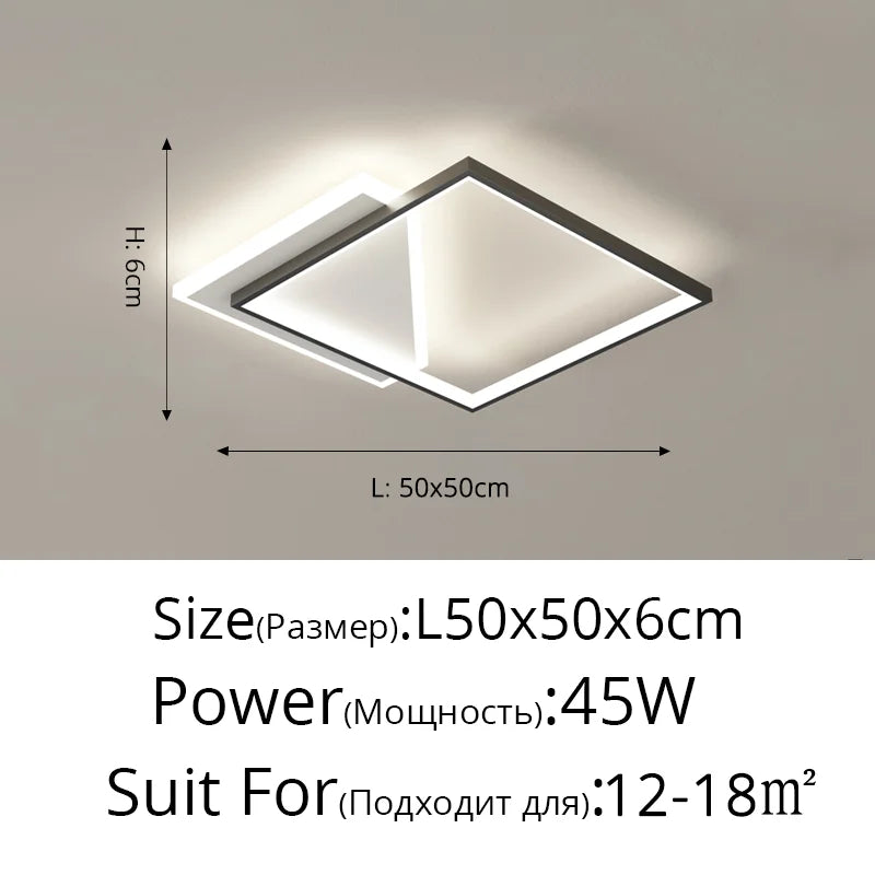 DecorBites™ LED Ceiling Lights: Bedroom Study Living Room Round Luminaria Lustres Lamparas Avize