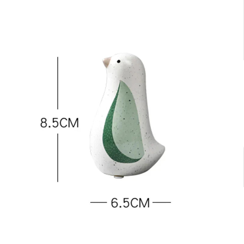 DecorBites™ Chinese Bird Figurines: Modern Ceramic Sculptures for Home Decor & Wedding Gifts
