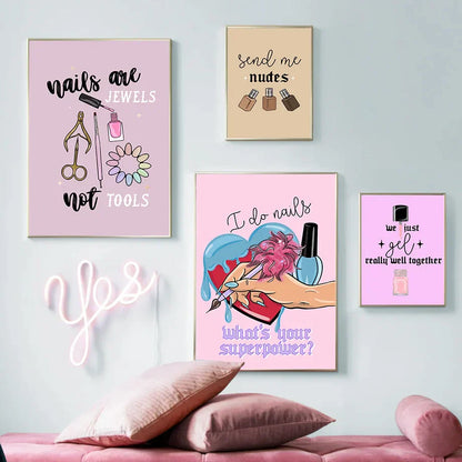 DecorBites™ Beauty Salon Wall Art Set