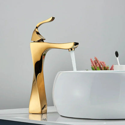 DecorBites™ Black Bronze Bathroom Basin Faucet, Single Lever Lavatory Sink Mixer Tap