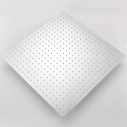 DecorBites™ 20 Inch Luxury Chrome Square Shower Head Stainless Steel Ultrathin Rainfall Head