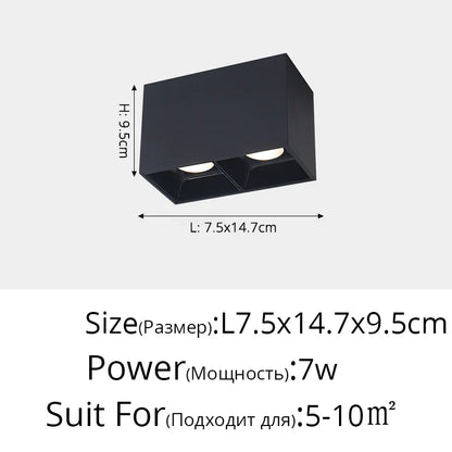 ™ LED Adjustable Angle Spotlight Ceiling Lights for Background Wall and Aisle