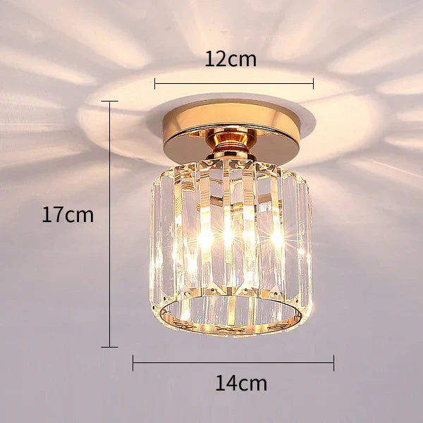 DecorBites™ Crystal Aisle Corridor Ceiling Light - Modern Luxury Indoor Hang Lamp