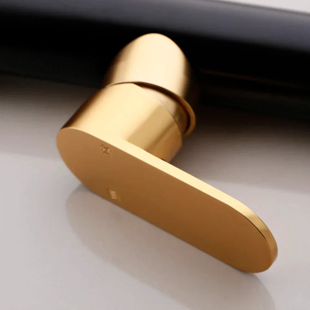 DecorBites™ Black Gold Bathroom Faucet: Luxury Basin Sink Mixer Tap - Brass Space Aluminum