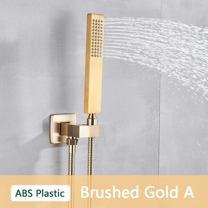 DecorBites™ ABS Plastic Hand Shower with Hose, Bracket | Wall Mounted Handheld Shower