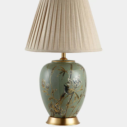 DecorBites™ American Style Ceramic Table Lamp Bedroom Living Room Study Tea Table Lamp