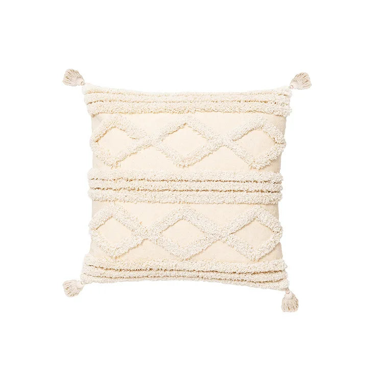DecorBites™ Bohemian Tassel Cushion Covers 45x45/30x50cm for Living Room Decor