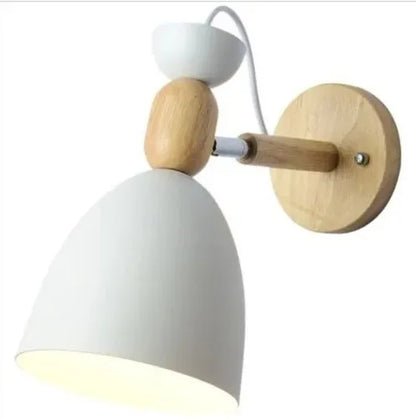 DecorBites™ LED Wood Wall Sconce Modern E27 Base Fixture for Aisle Lighting