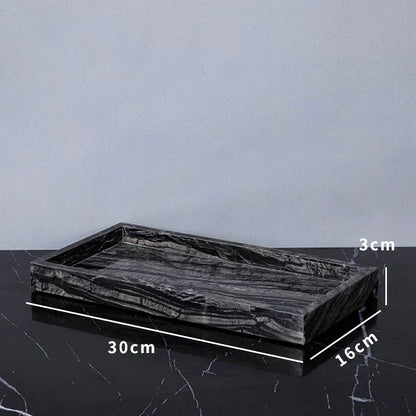 DecorBites™ Ancient Wood Grain Marble Bathroom Set with Luxury Accessories