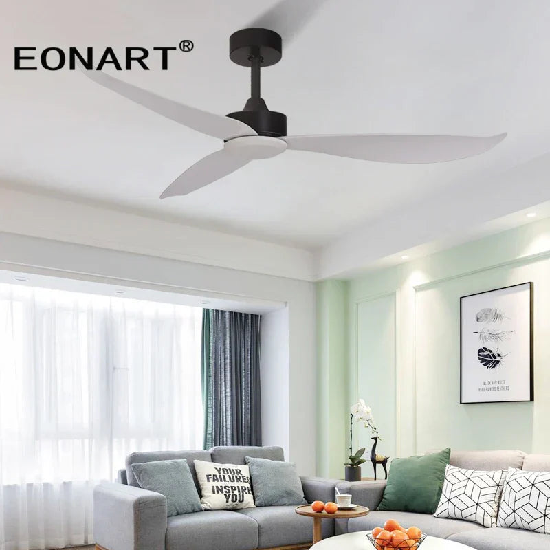 DecorBites™ 46" Plastic Blade Ceiling Fan with Remote Control for Living Room
