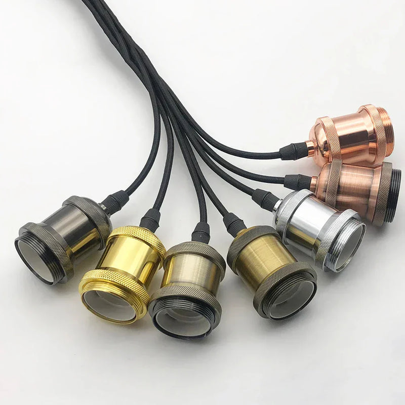 ™ Industrial Pendant Light Lamp E27 90-265V Edison Bulb Holder Loft Home Decor