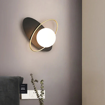 DecorBites™ Glass Gold LED Wall Lamp for Chic Indoor Lighting