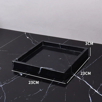 DecorBites™ Black Marquina Marble Bathroom Set cue.opti